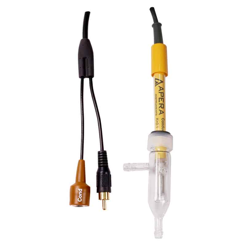 Electrodo Conductividad/Temperatura para agua pura BNC/RCA DJS-0.1-F