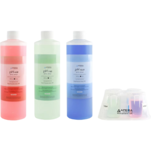 Kit de calibración de pH (16 oz) Soluciones pH 4.00, 7.00 y 10.01 ...