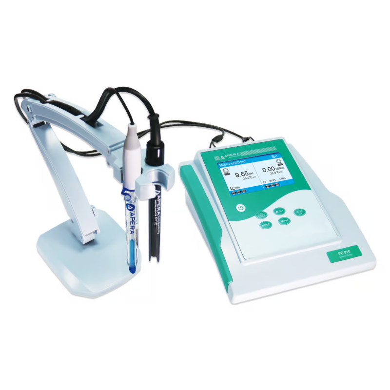 Kit de medidor de conductividad/pH de mesa PC910