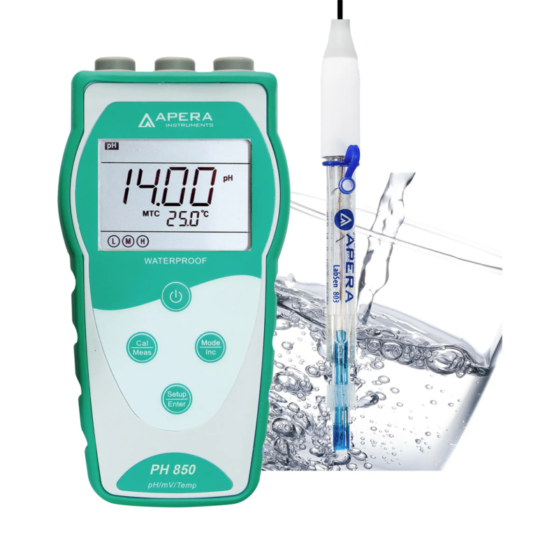 PHmetro portátil para agua pura (potable/RO/agua destilada/desionizada) PH850-PW
