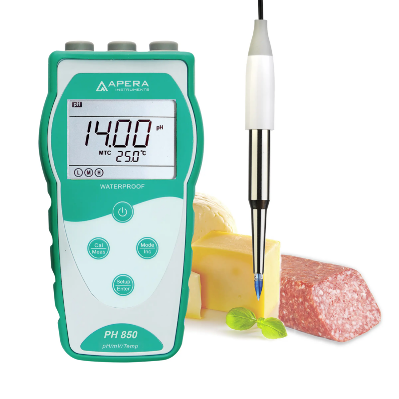 Medidor de pH portátil para alimentos y muestras semisólidas PH850-SS