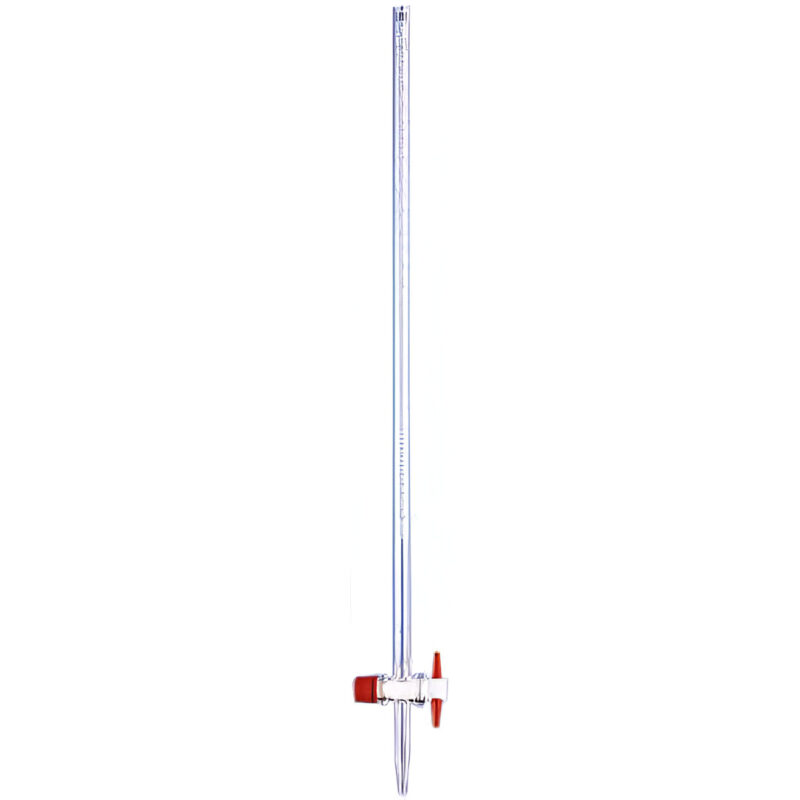 Bureta en vidrio con llave recta en teflón 50mL
