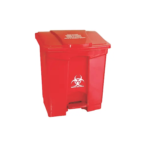 Caneca de seguridad Desechos con riesgo biológico (roja)