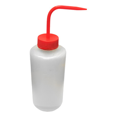 Frascos en plástico lavadores pico o boquilla fija en la tapa 250mL