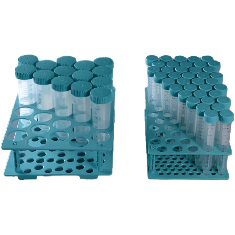 Gradillas en plástico para 25 microtubos de centrífuga de 50mL