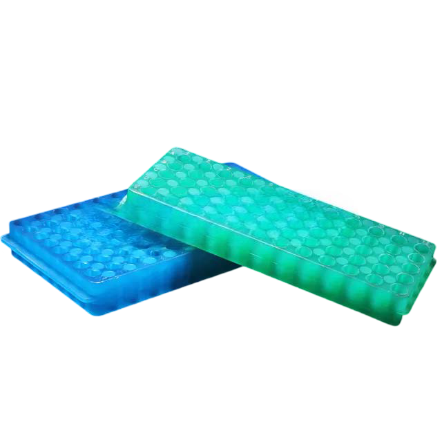 Gradillas en plástico para 96 microtubos PCR de 0.5 mL - 1.5mL