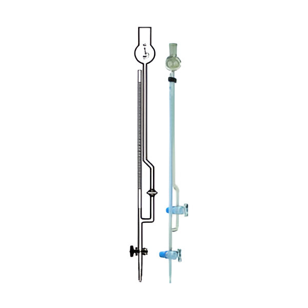 Microburetas llave recta PTFE, y llave de paso intermedio de PTFE Clase A 10mL