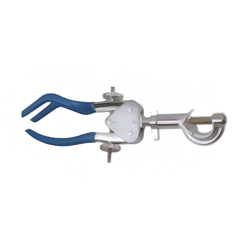 Pinzas metalicas extensión de tres dedos con nuez y doble ajuste con tornillos ajustables metálicos