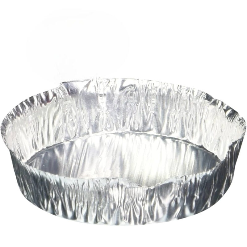 platillos para balanza desechables redondos en aluminio 70 x 40mm
