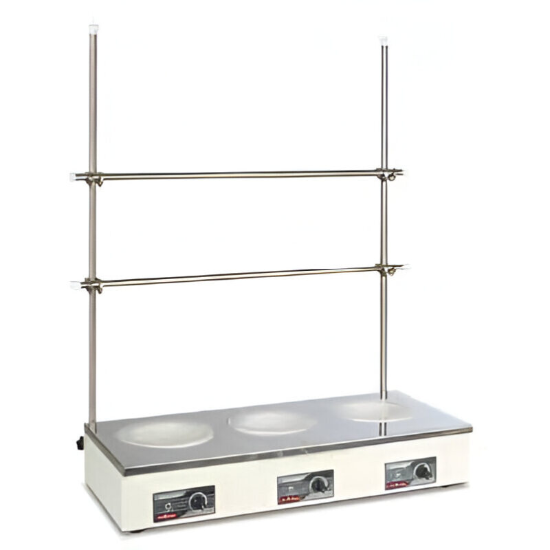 Soporte equipado con mantas de calentamiento 6 puestos análogo