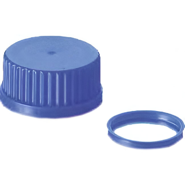Anillo de vertido para frasco color azul de vertido GL45