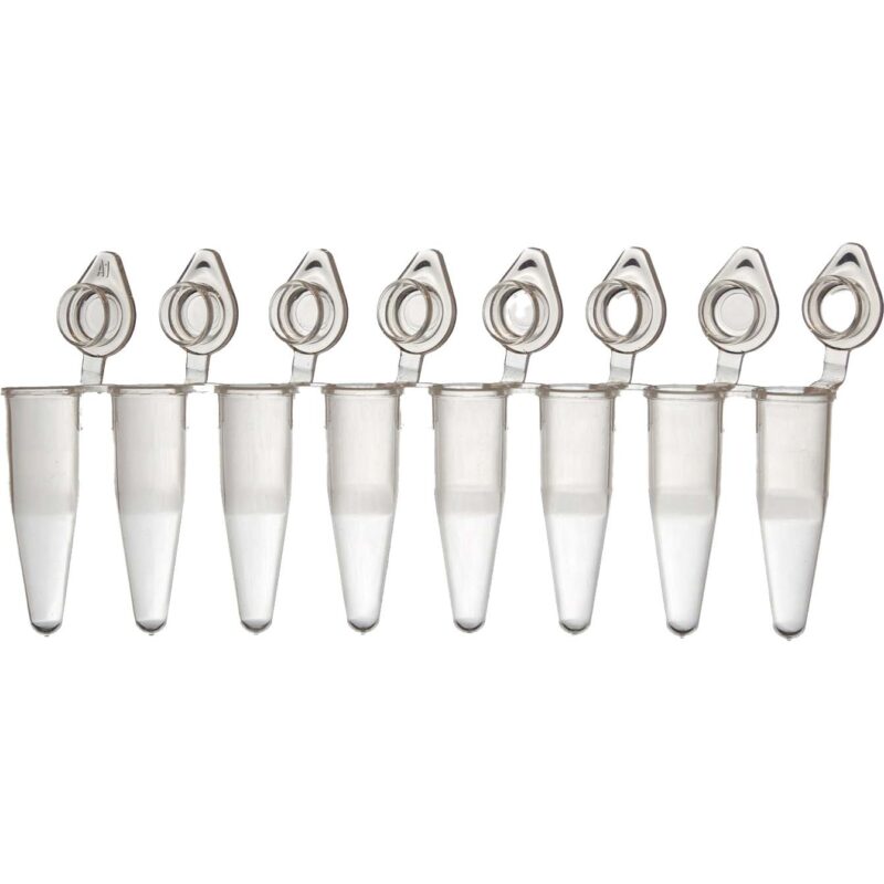 Tubos eppendorf para pcr en tiras 0.2mL con tapón