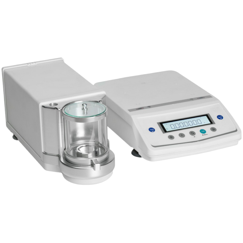 Microbalanza con pantalla LCD y calibracion interna de 11g x 1ug