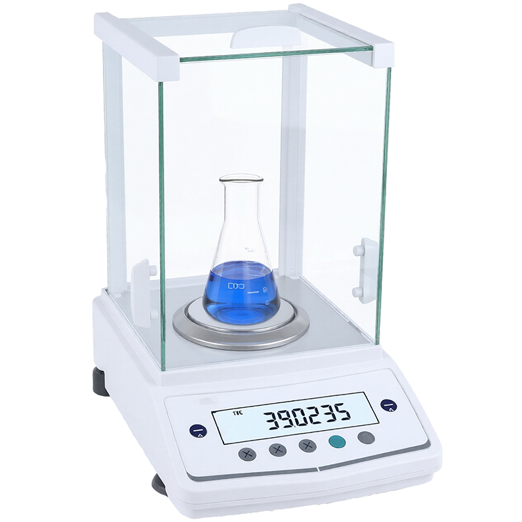 Balanza analítica con pantalla LCD y calibración interna de 120g x 0.1mg