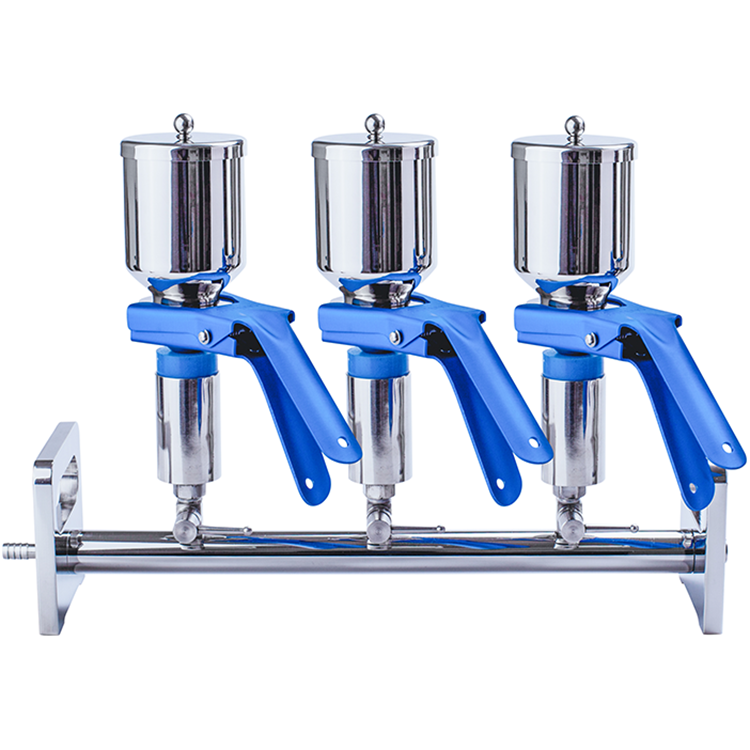Manifold de 3 puestos en acero inoxidable