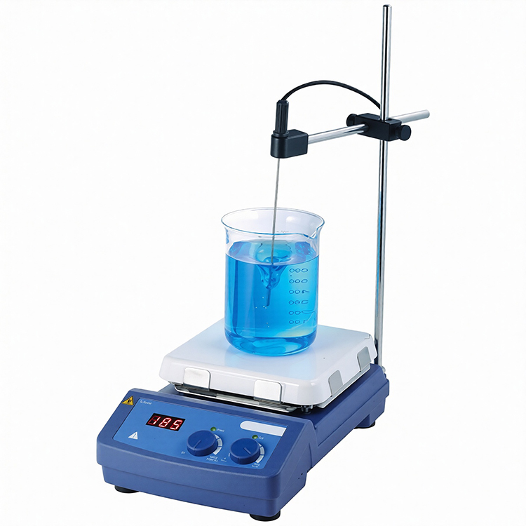 Plancha de calentamiento con agitacion con placa en vitroceramica 550°C/ 1500RPM