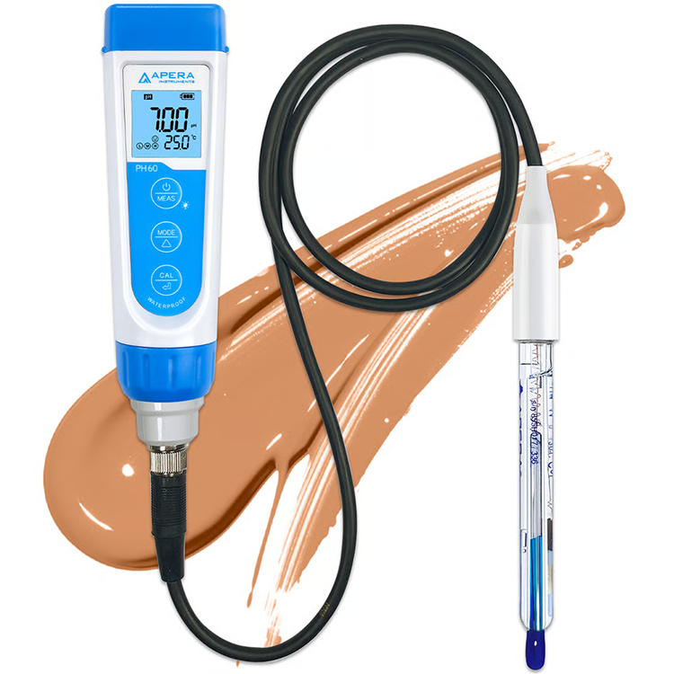 Kit medidor de pH PH60-VS + electrodo LabSen 855 ATC para líquidos viscosos