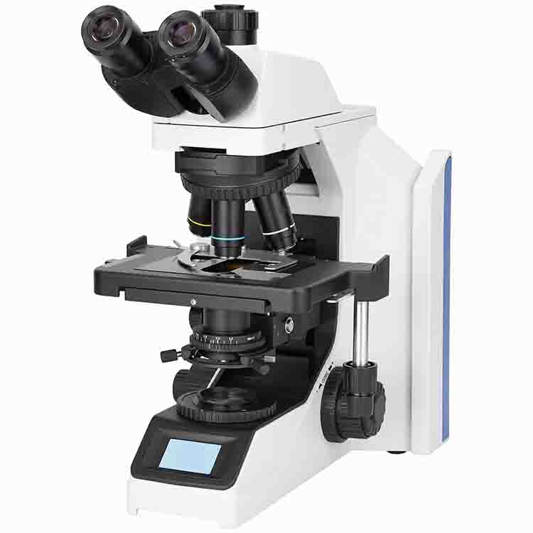 Microscopio trinocular infinito (con objetivos planos acromáticos)