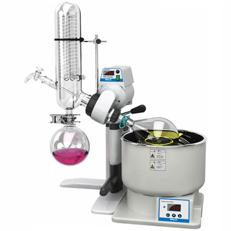 Rotaevaporador digital con condensador vertical y baño de 6.5L
