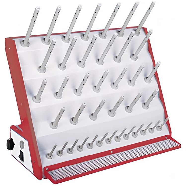 Secador de material de laboratorio de 39 compartimentos con ventilador calefactor y filtro de aire