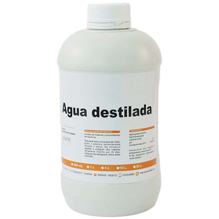 Agua destilada X 1000mL